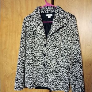 Women's Cato Leopard Print Jacket M